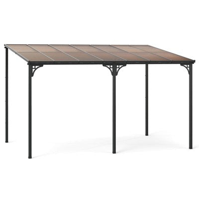 Przyścienna pergola 10×13 z dachem PC