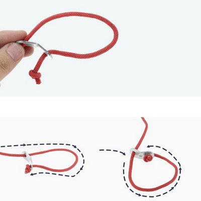 Aluminiowe stopery do sznurka 10 szt.